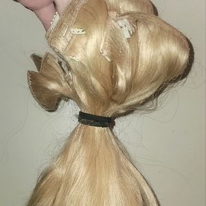 Blonde Clip In Hair Extensions